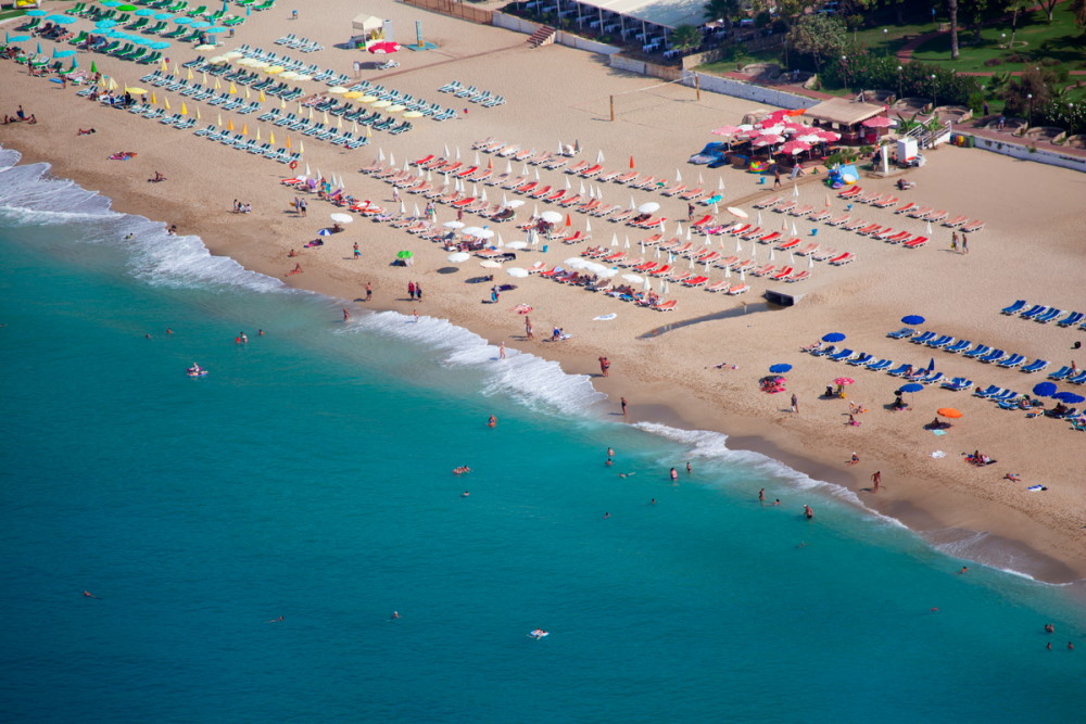 Türkiye Alanya Kleopatra Plajı görünümü