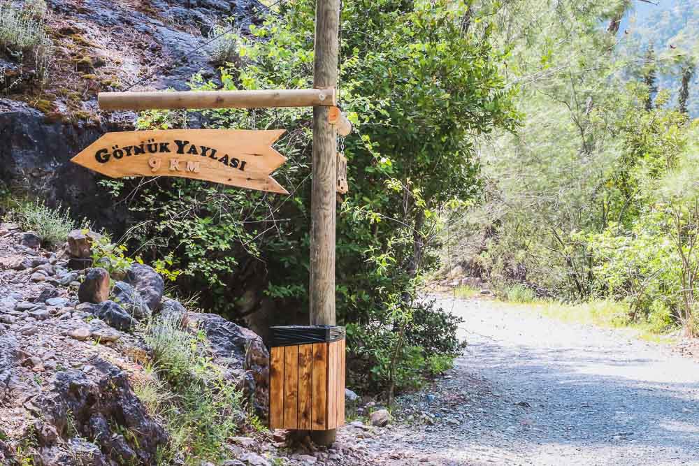 Göynük Kanyonu yürüyüş parkuru ve doğal gölet