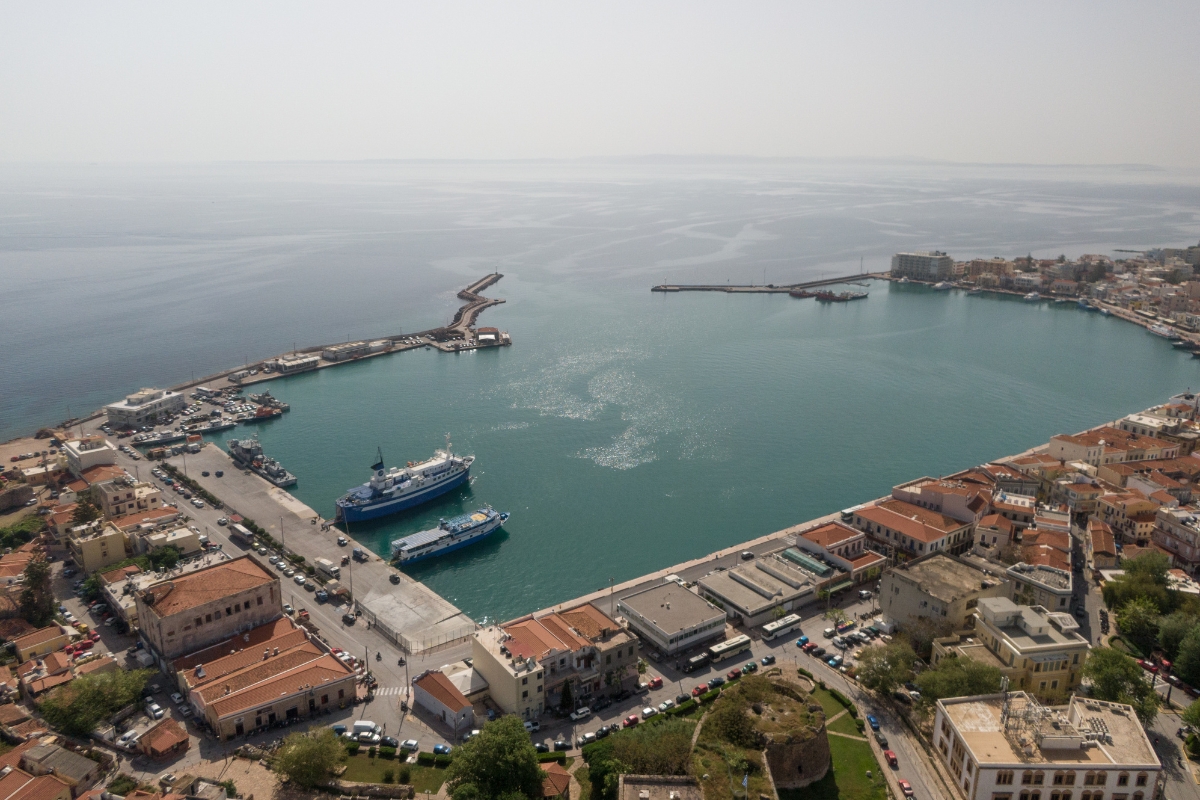 Sakız Adası köy manzarası ve geleneksel mimari