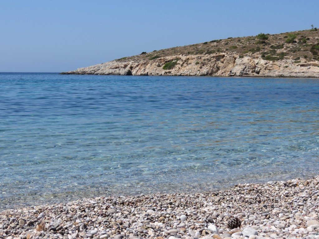 Sakız Adası Elinta ve diğer plajlar manzara