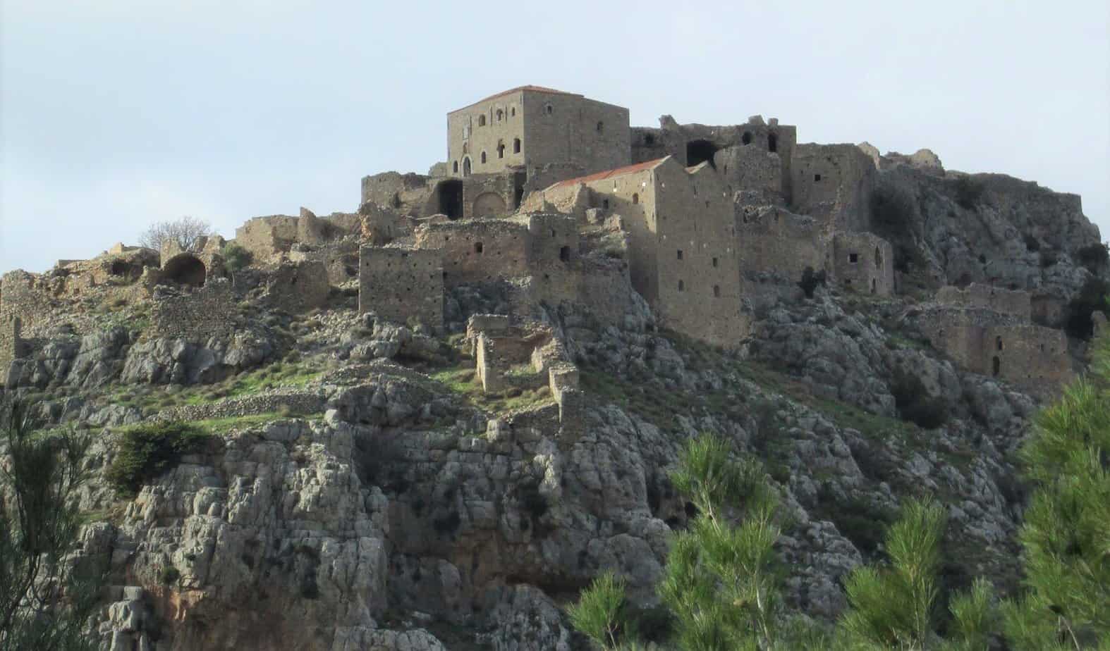 Sakız Adası Anavatos köyü manzarası
