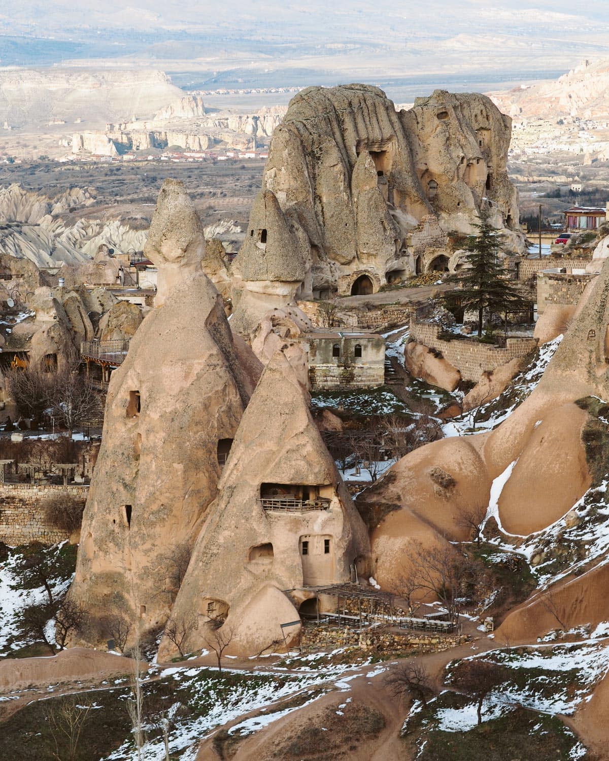 Uçhisar Kalesi Kapadokya Manzarası