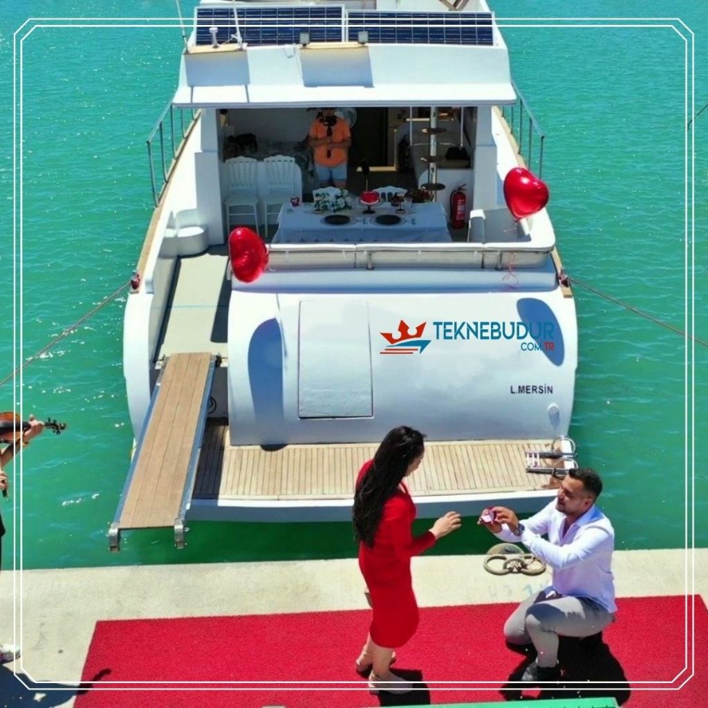Mersin marina evlilik teklifi yat organizasyonu